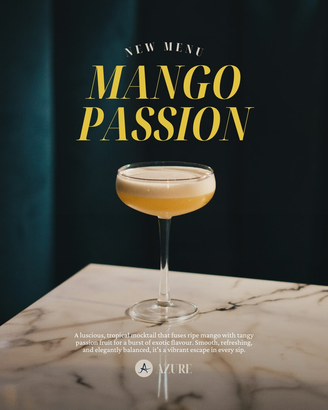 Social media graphic for cocktail bar